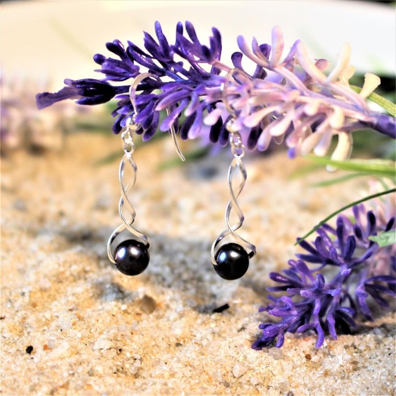 Efira Pearl - Sølv perle øredobb