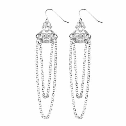 Lucy Ashton Filigree Chain Earrings