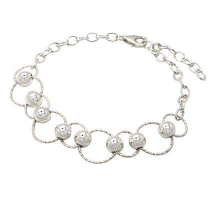Lucy Ashton Circle and Bead Adjustable Bracelet