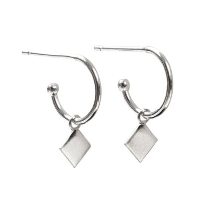 Lucy Ashton Mini Diamond Hoop Earrings