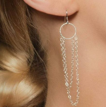 Lucy Ashton Circle Chain Earrings