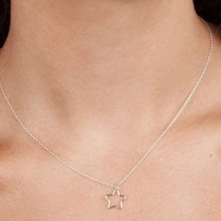 Lucy Ashton Small Open Star Necklace 