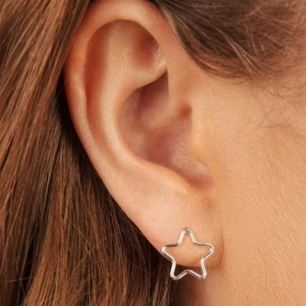 Lucy Ashton Open Star Stud Earrings