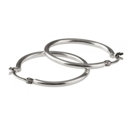 Pico Basic Large Hoop Silver