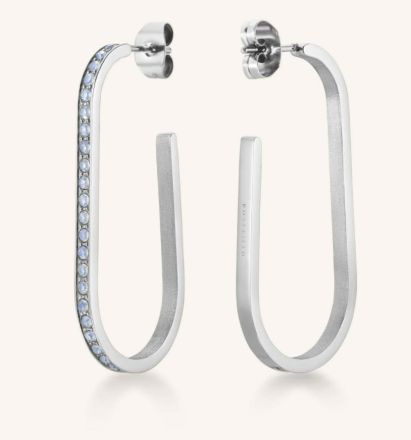 Rosefield Large Hoop Swarovski Crystals