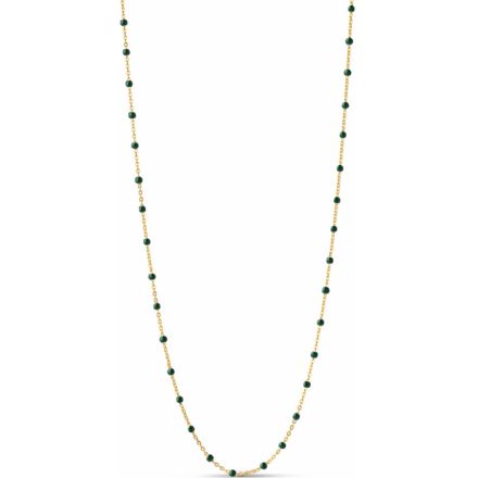 Enamel Lola Necklace Petrol Green